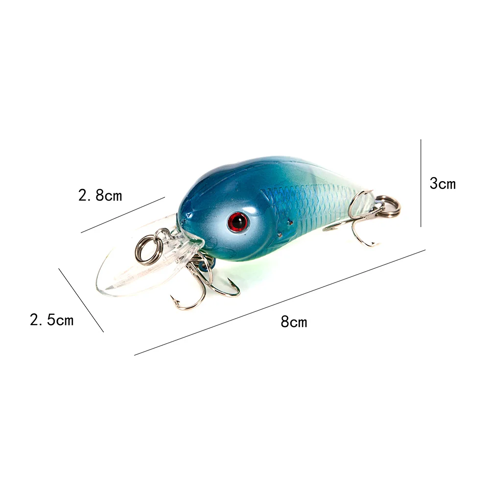 LED Light Simulation Fish Shape Mini Crankbait Outdoor Fishing Bait Artificial Lure Hard Floating Wobbler Tackle Tool with Hooks
LED Light Simulation Fish Shape Mini Crankbait Outdoor Fishing Bait Artificial Lure Hard Floating Wobbler Tackle Tool with Hooks