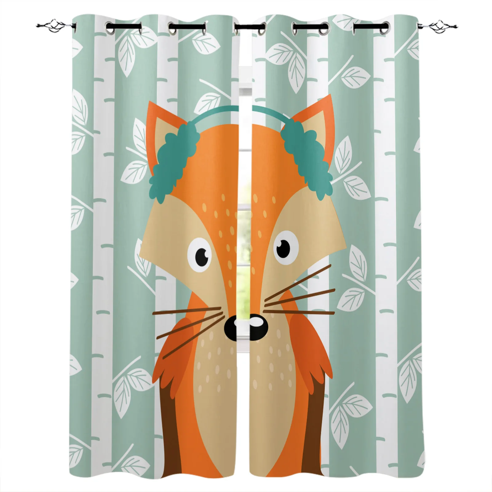 Cartoon Fox White Birch Blackout Curtain Living Room Bedroom Window Treatment Drapes Blackout Curtains for The Kids Bedroom
Cartoon Fox White Birch Blackout Curtain Living Room Bedroom Window Treatment Drapes Blackout Curtains for The Kids Bedroom