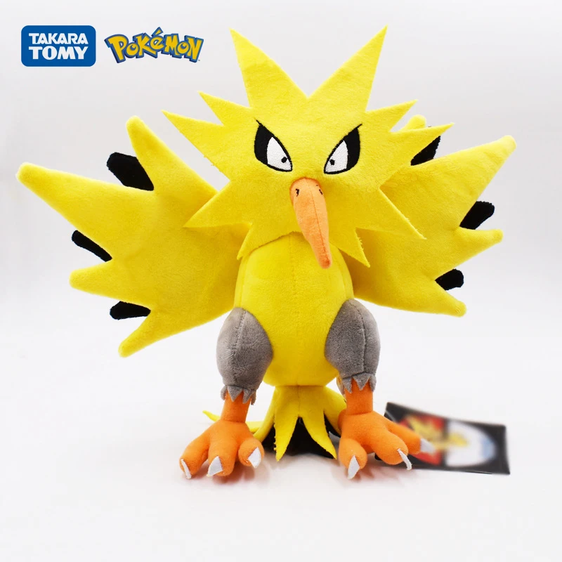 Плюшевая игрушка Pokemon Zapdos, куклы аниме, периферийные ферийные игрушки, Покемон, желтая птица, креативная Милая мультяшная Мягкая кукла, игру... 
Плюшевая игрушка Pokemon Zapdos, куклы аниме, периферийные ферийные игрушки, Покемон, желтая птица, креативная Милая мультяшная Мягкая кукла, игру...