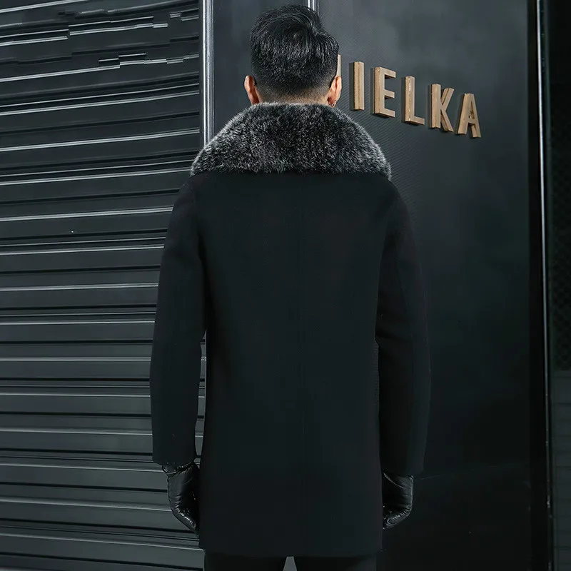 Fox Men's Fur Winter Collar Real Wool Coat Men Double-side Woolen Coats Streetwear Windbreaker Jacket JLK29AD29002 MY2222
Fox Men's Fur Winter Collar Real Wool Coat Men Double-side Woolen Coats Streetwear Windbreaker Jacket JLK29AD29002 MY2222