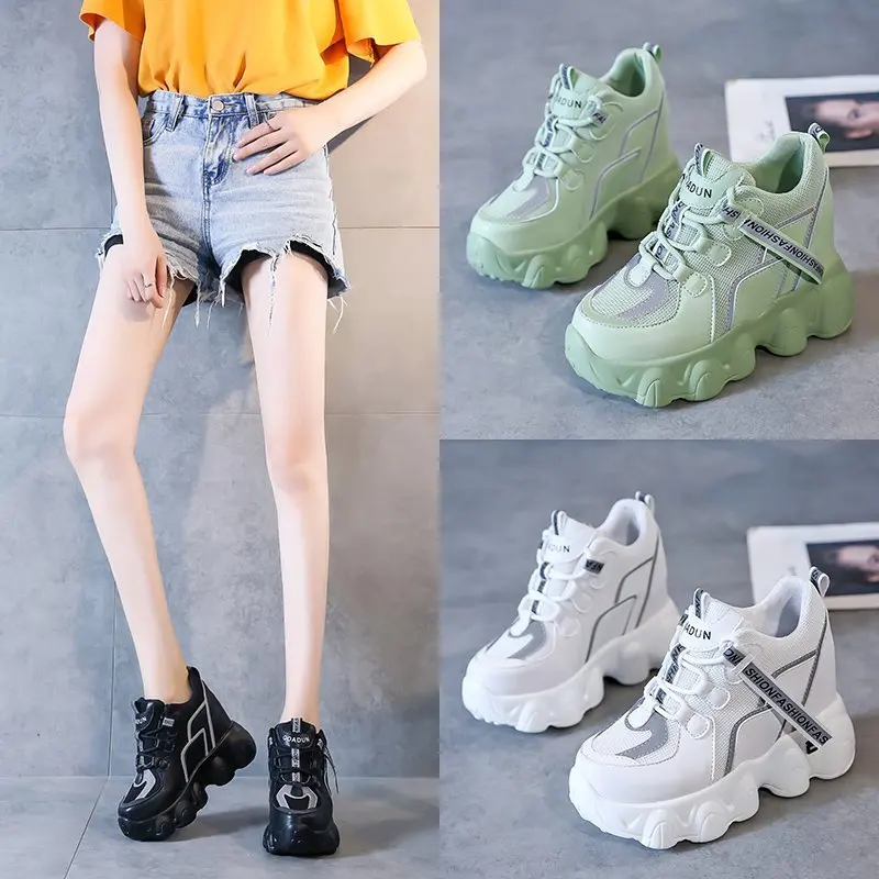 High Platform Women Sneakers 2020 Autumn Stylish Thick Sole Casual Shoes 9.5CM Breathable Mesh Walking Shoes Woman Zapatos Mujer
High Platform Women Sneakers 2020 Autumn Stylish Thick Sole Casual Shoes 9.5CM Breathable Mesh Walking Shoes Woman Zapatos Mujer