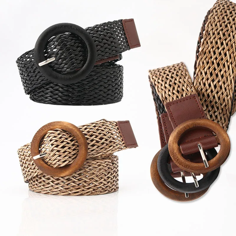 2020 High Quality Pu Ethnic Waist Belt Women Casual Waistband Wooden Buttons Buckle Braided Woven Waist Straps Hot Dropshiping
2020 High Quality Pu Ethnic Waist Belt Women Casual Waistband Wooden Buttons Buckle Braided Woven Waist Straps Hot Dropshiping
