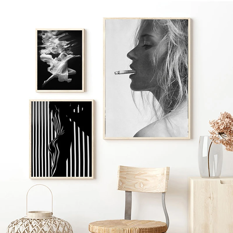 Watercolor Balck White Wall Pictures Abstract Wall Art Canvas Painting Girl Figure Home Interior Decor Anime Print Poster Modern
Watercolor Balck White Wall Pictures Abstract Wall Art Canvas Painting Girl Figure Home Interior Decor Anime Print Poster Modern