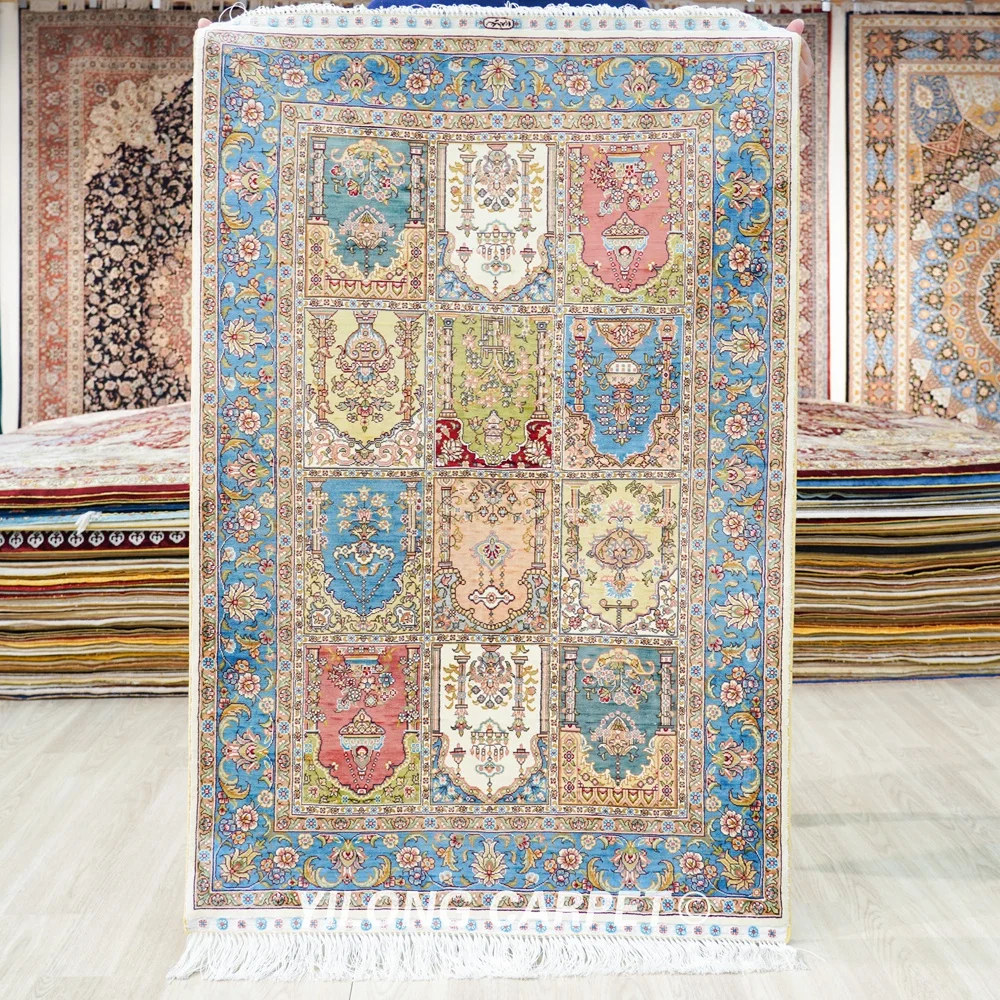 Yilong 2,7 'x 4' турецкий Шелковый садовый ковер для спальни изысканный всесезонный ковер (TJ334A)
Yilong 2,7 'x 4' турецкий Шелковый садовый ковер для спальни изысканный всесезонный ковер (TJ334A)
