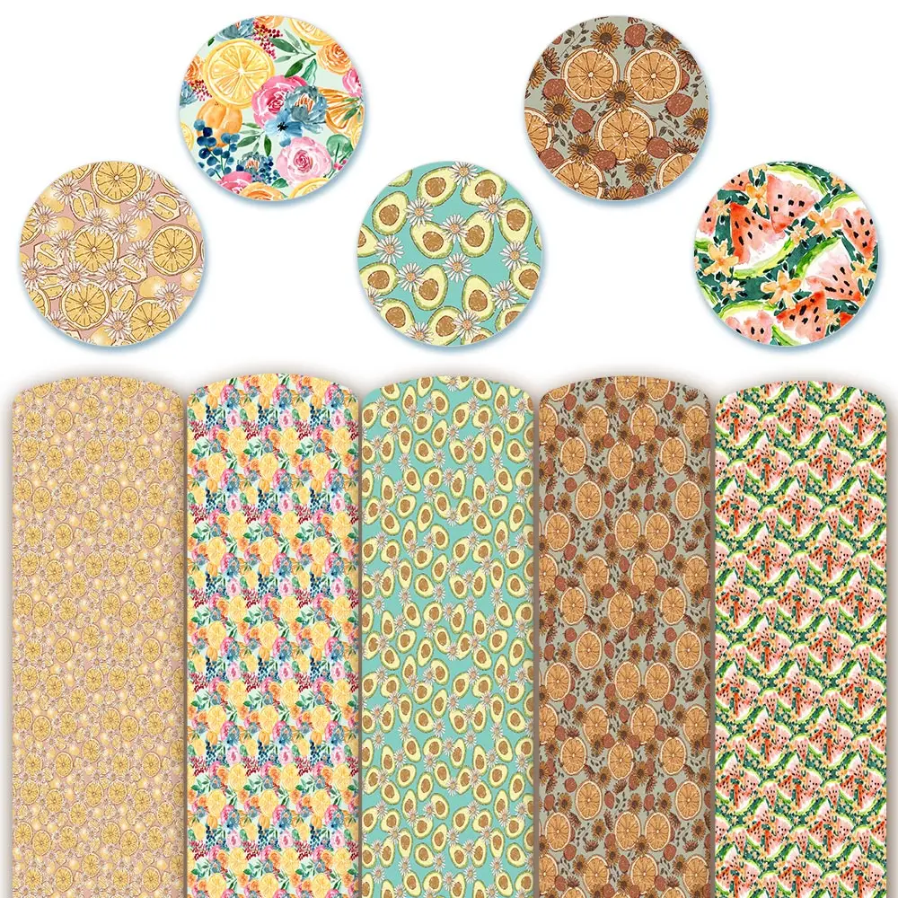 Faux Leather Sheets Fabric for Sewing Cartoon Fruits Printed Synthetic Leather Bows Making DIY Crafts Supplies 22*30cm/A4 1pc
Faux Leather Sheets Fabric for Sewing Cartoon Fruits Printed Synthetic Leather Bows Making DIY Crafts Supplies 22*30cm/A4 1pc