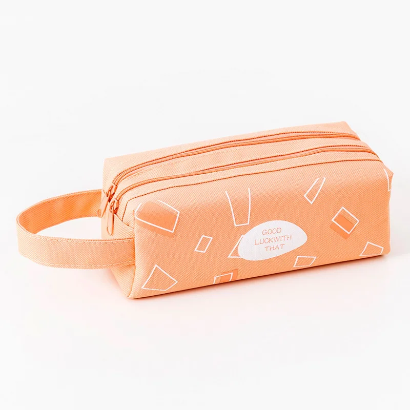 Geometric Canvas Pencil Case Large Capacity Pencil Bag Double-layer Portable Stationery Box Quality Pencilcase School Supplies
Geometric Canvas Pencil Case Large Capacity Pencil Bag Double-layer Portable Stationery Box Quality Pencilcase School Supplies