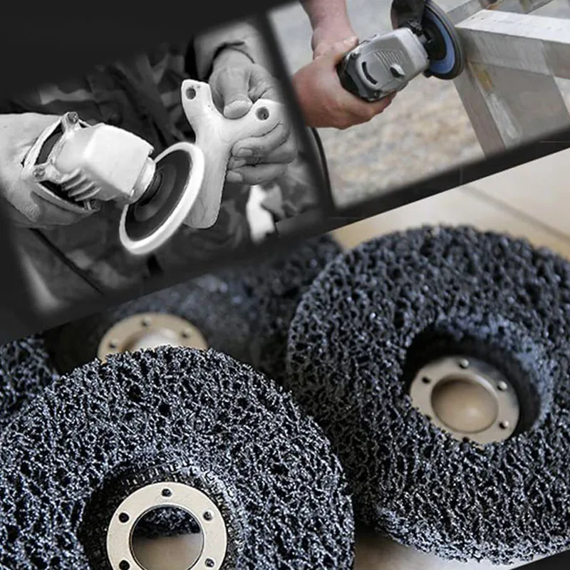 6 Pcs Poly Strip Disc Wheel Paint Rust Removal Clean for Angle Grinder 100X16mm,Arbor Size,5/8 Inch, 16 mm,Black
6 Pcs Poly Strip Disc Wheel Paint Rust Removal Clean for Angle Grinder 100X16mm,Arbor Size,5/8 Inch, 16 mm,Black