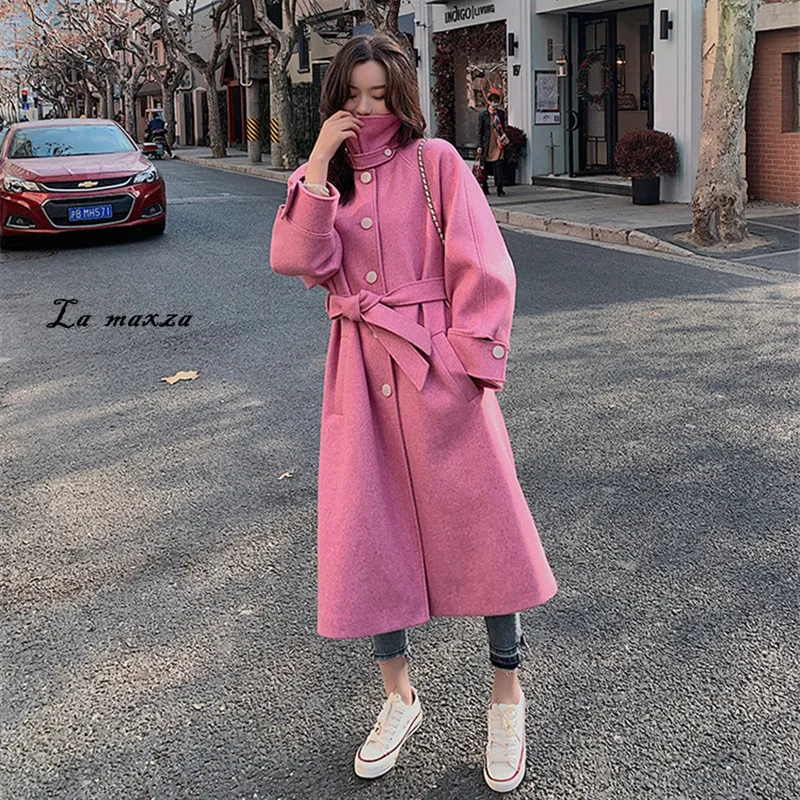 Korean Style 2021 Women Coat Winter Fashion Casual Single Breasted Loose Cashmere Long Coat
Korean Style 2021 Women Coat Winter Fashion Casual Single Breasted Loose Cashmere Long Coat