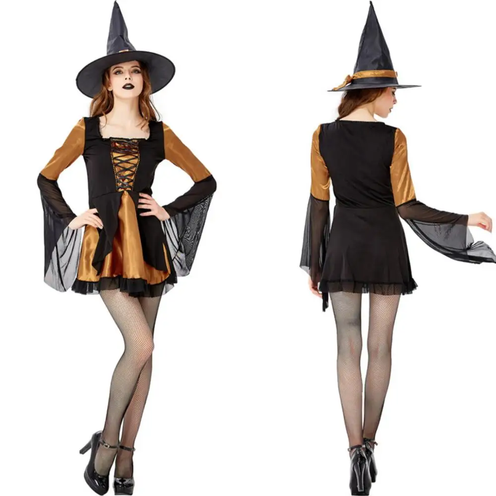 Sexy Halloween Costumes Cosplay Vampire Witch Suit Cosplay Outfit magic Suit Fantasia Party Fancy Dress hat Masquerade Dress New
Sexy Halloween Costumes Cosplay Vampire Witch Suit Cosplay Outfit magic Suit Fantasia Party Fancy Dress hat Masquerade Dress New
