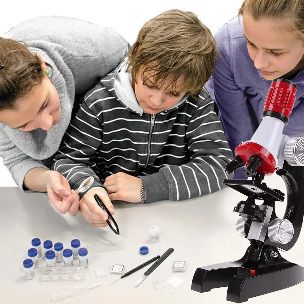Math Toys For Kids 100X 400X 1200X Zoom Illuminated Monocular Plastic Biological Microscope for Kid's Birthday Educational Gift
Math Toys For Kids 100X 400X 1200X Zoom Illuminated Monocular Plastic Biological Microscope for Kid's Birthday Educational Gift