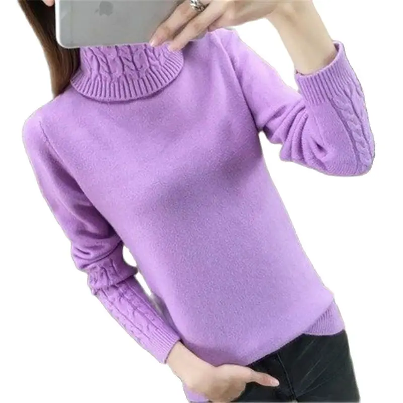 2022 Fashion Knitted Sweater Autumn Winter Women's Clothing Casual Long Sleeve High-necked Knitted Pullovers Tops N1047
2022 Fashion Knitted Sweater Autumn Winter Women's Clothing Casual Long Sleeve High-necked Knitted Pullovers Tops N1047