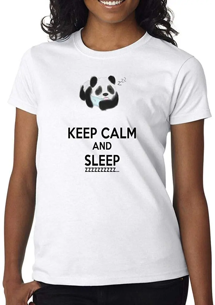 Keep Calm and Sleep Like Panda Women' s Shirt Custom Made T-Shirt New Arrivals Summer Cool Women Tee 2020 
Keep Calm and Sleep Like Panda Women' s Shirt Custom Made T-Shirt New Arrivals Summer Cool Women Tee 2020