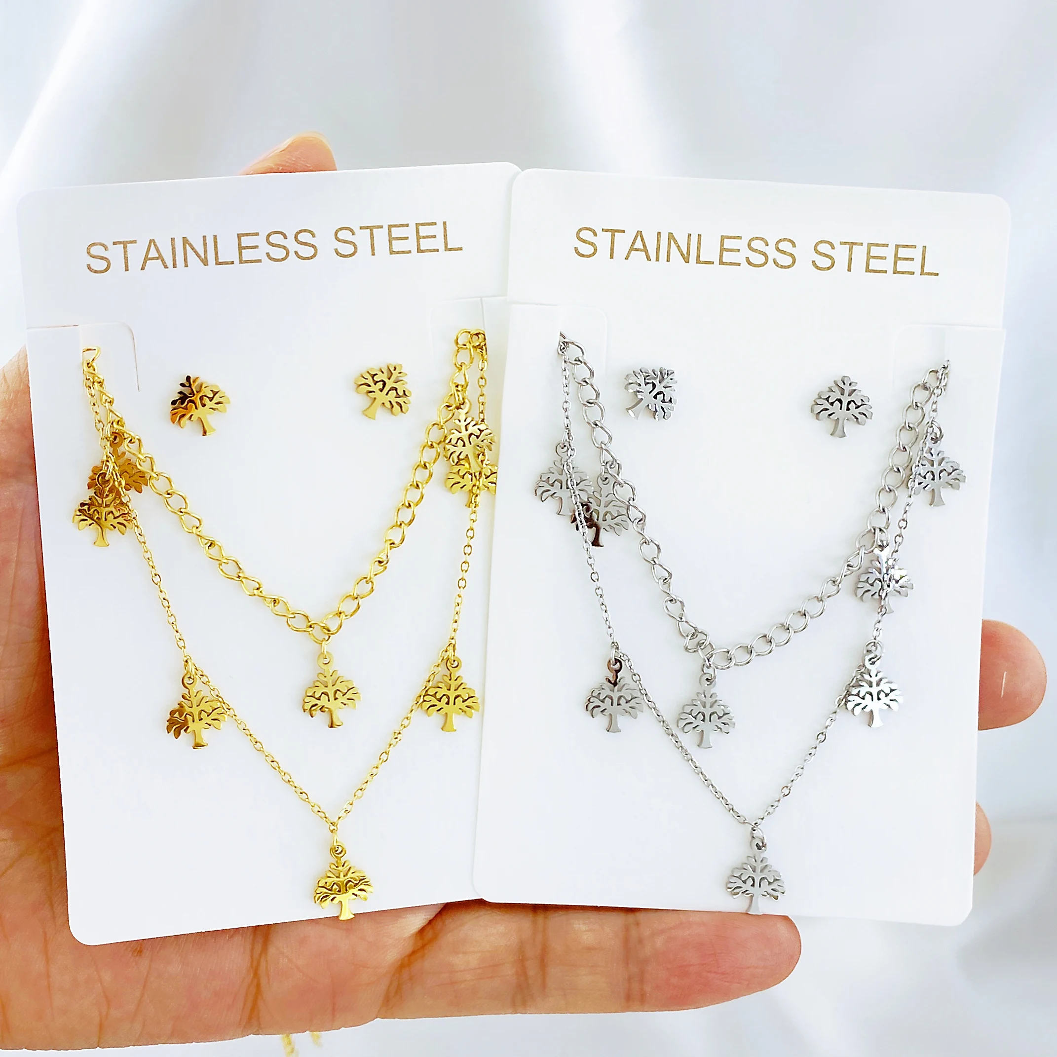 New Tree Of Life Layered Necklace Pendants Gold Jewelry Chain Statement Stainless Steel Necklaces New Year's gift for women
New Tree Of Life Layered Necklace Pendants Gold Jewelry Chain Statement Stainless Steel Necklaces New Year's gift for women