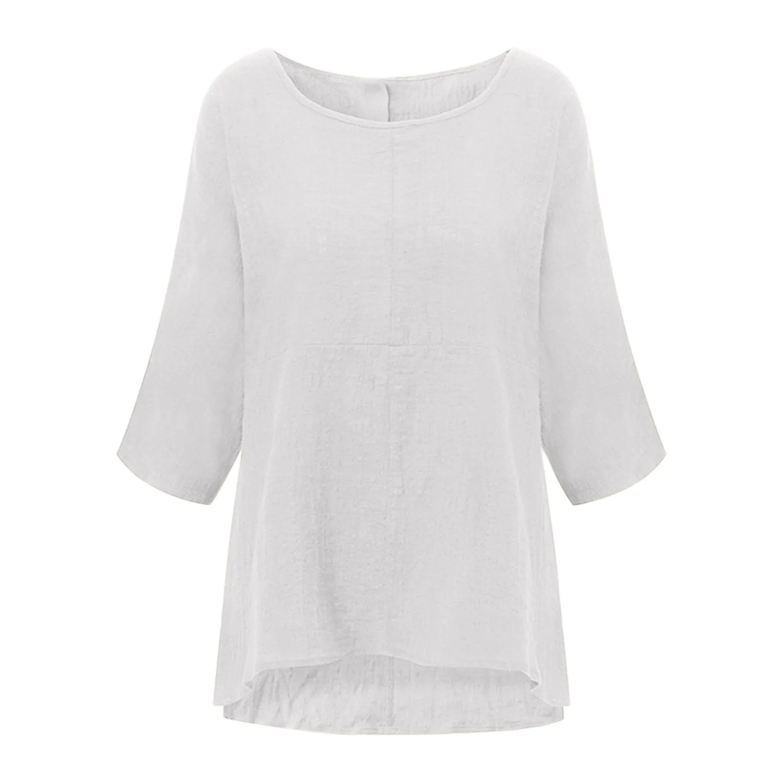 2021 T-Shirts Women Solid Color Cotton Blend Round Neck Three-Quarter Sleeve Summer Tops Tee mujer camisetas femme t-shirts New
2021 T-Shirts Women Solid Color Cotton Blend Round Neck Three-Quarter Sleeve Summer Tops Tee mujer camisetas femme t-shirts New