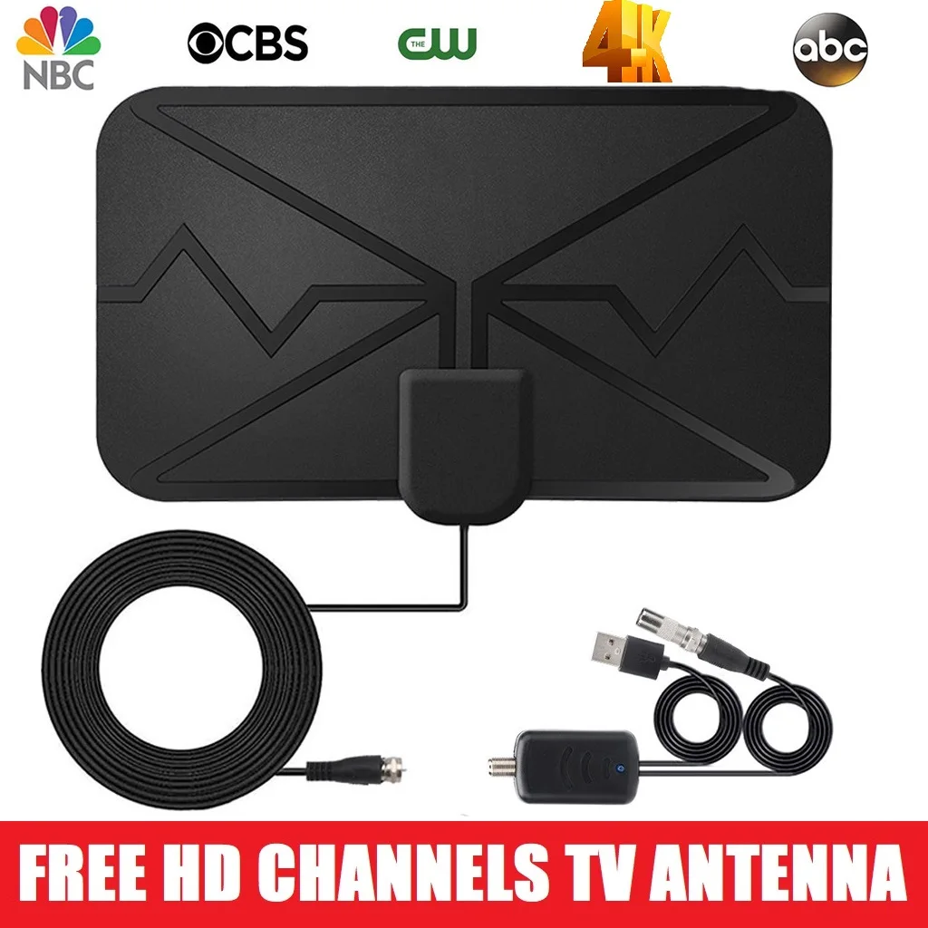 4K 36DBI High Gain HDTV DTV Box Digital TV Antenna 3600 Miles Amplifier Booster Active Indoor Aerial HD Flat Design Fox DVB-T2
4K 36DBI High Gain HDTV DTV Box Digital TV Antenna 3600 Miles Amplifier Booster Active Indoor Aerial HD Flat Design Fox DVB-T2