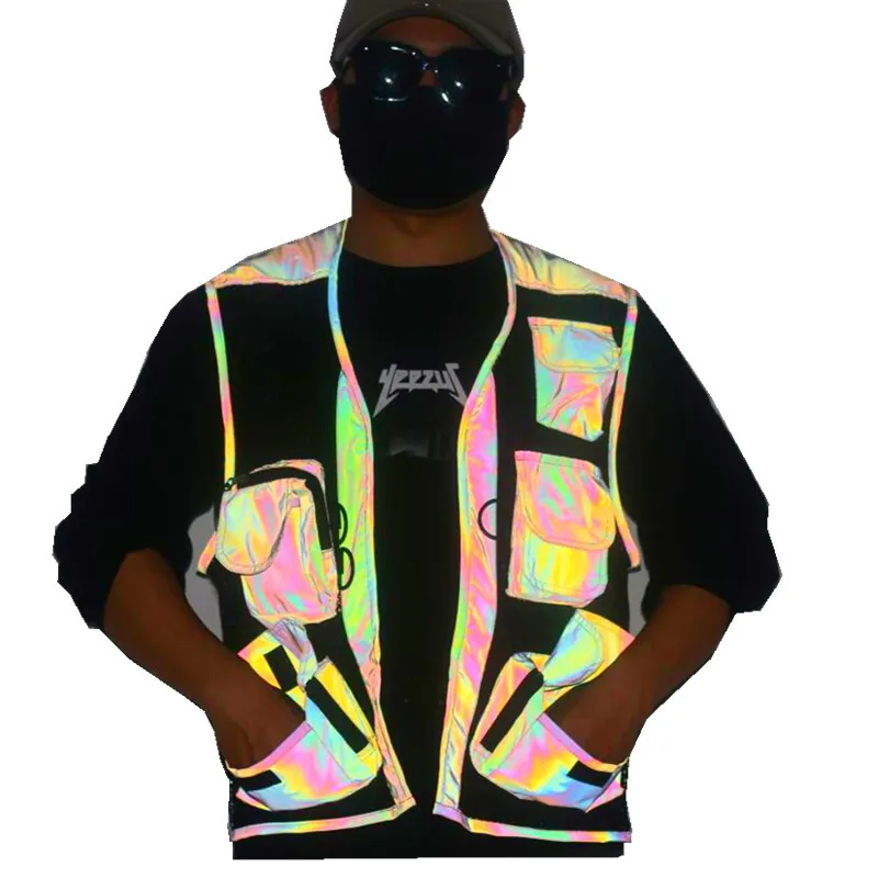KIOVNO Men Night Reflective Vest Multi Multifunction Pockets Night Safety Outdoor Waistcoats For Male Fishing
KIOVNO Men Night Reflective Vest Multi Multifunction Pockets Night Safety Outdoor Waistcoats For Male Fishing
