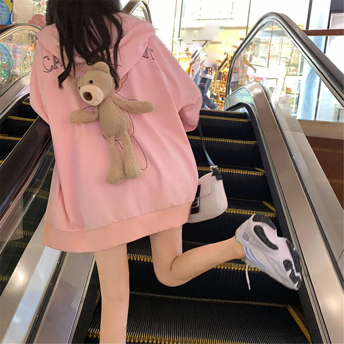 Pink Solid Sweatshirt Harajuku Streetwear Funny Zipper Hoodie With Bear Women Black Teens Pullover Oversize Tops Vintage Hoodie
Pink Solid Sweatshirt Harajuku Streetwear Funny Zipper Hoodie With Bear Women Black Teens Pullover Oversize Tops Vintage Hoodie
