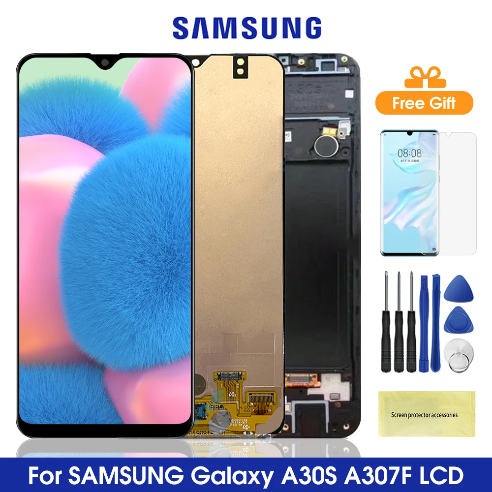 Оригинальный ЖК-дисплей 6 4 дюйма A307 для Samsung Galaxy A30S A307F A307FN A307G A307YN сенсорный экран