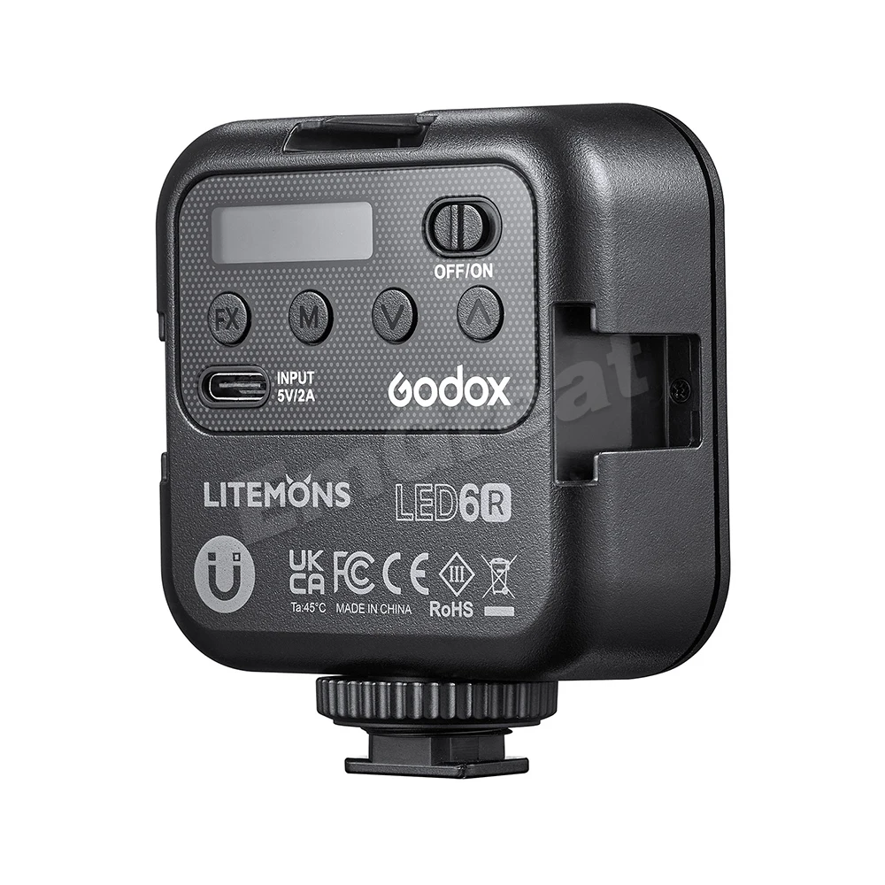 Godox LED 6R RGB Video Light Dimmable 0-360 Full Color 3200K-6500K 13 FX Effects Built-in 1800mAh Li-ion Battery for Video Light
Godox LED 6R RGB Video Light Dimmable 0-360 Full Color 3200K-6500K 13 FX Effects Built-in 1800mAh Li-ion Battery for Video Light