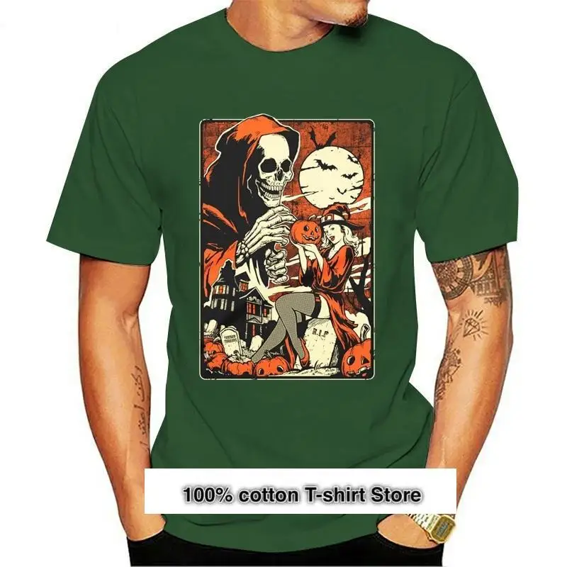 Camiseta clásica de Halloween, prenda de vestir, Estilo Vintage, Spooky, Jack O laninternas, 1
Camiseta clásica de Halloween, prenda de vestir, Estilo Vintage, Spooky, Jack O laninternas, 1