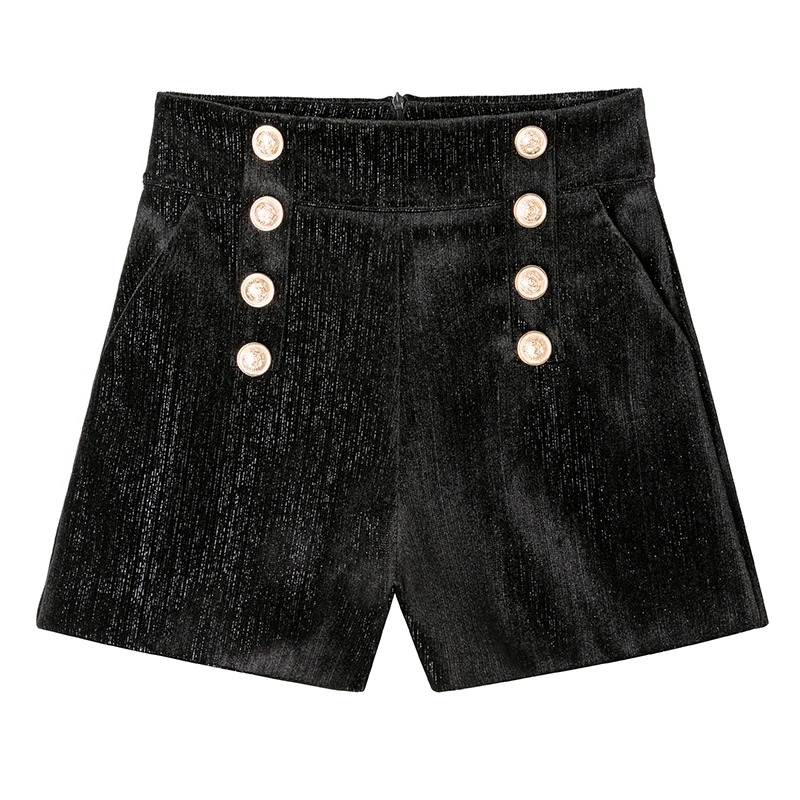 Lucyever 2020 Winter Bling Woolen Shorts Women Double Breasted High Waist Straight Shorts Woman Korean Casual Black Baggy Shorts
Lucyever 2020 Winter Bling Woolen Shorts Women Double Breasted High Waist Straight Shorts Woman Korean Casual Black Baggy Shorts