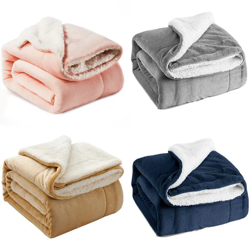 Thickened Wool Cashmere Blanket Throw Fannel Blankets Fleece Super Warm Soft Throw On Sofa Bed Cover Square Winter Blanket
Thickened Wool Cashmere Blanket Throw Fannel Blankets Fleece Super Warm Soft Throw On Sofa Bed Cover Square Winter Blanket