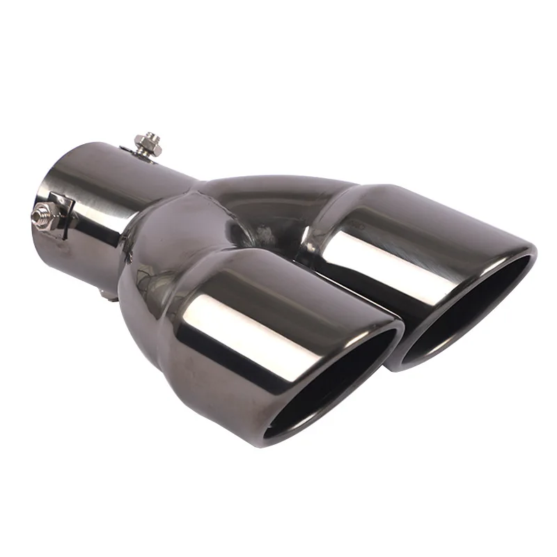 63MM 76MM Double Outlet Stainless Steel Chrome Car Muffler Exhaust Pipe Tip End Trim Modified Tail Throat Car Liner Pipe Tools
63MM 76MM Double Outlet Stainless Steel Chrome Car Muffler Exhaust Pipe Tip End Trim Modified Tail Throat Car Liner Pipe Tools