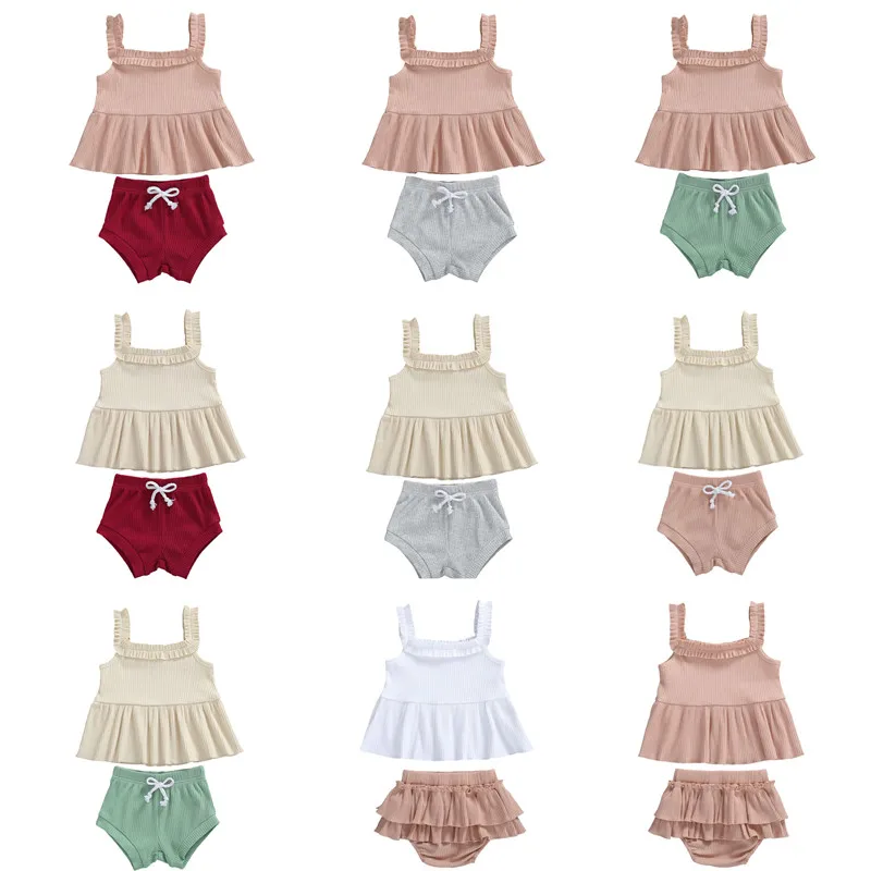 0-24M Newborn Infant Baby Girl Clothes 2pcs Solid Vest Tops+Shorts Summer Sleeveless Ribbed Clothing Set
0-24M Newborn Infant Baby Girl Clothes 2pcs Solid Vest Tops+Shorts Summer Sleeveless Ribbed Clothing Set