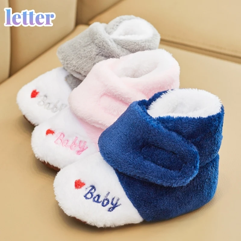 Baby Plush Snow Boots Color Matching Winter Infant Boys Girls Shoes Soft Sole Cute Fleece First Walker Fluffy Boots 0-18M
Baby Plush Snow Boots Color Matching Winter Infant Boys Girls Shoes Soft Sole Cute Fleece First Walker Fluffy Boots 0-18M
