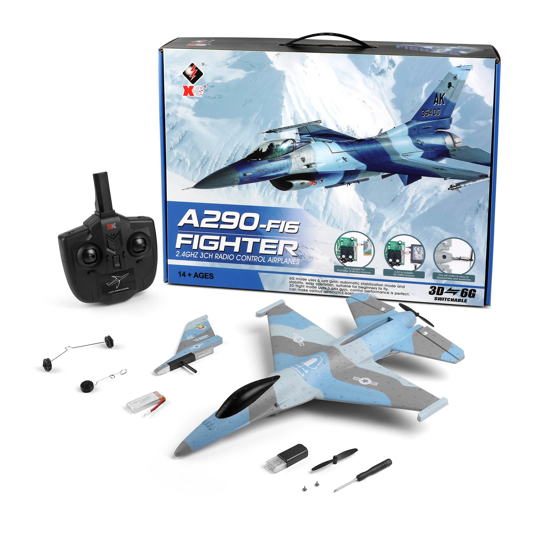 Самолет Wltoys A290 F16, Радиоуправляемый, 2,4 ГГц, 3 канала, Epp планер из пеноматериала
Самолет Wltoys A290 F16, Радиоуправляемый, 2,4 ГГц, 3 канала, Epp планер из пеноматериала