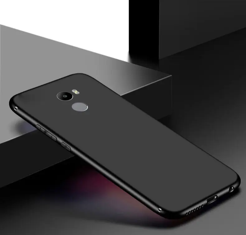 Чехол для Xiaomi Redmi 4 Pro 4A противоударный силиконовый тонкий мягкий ТПУ Черный