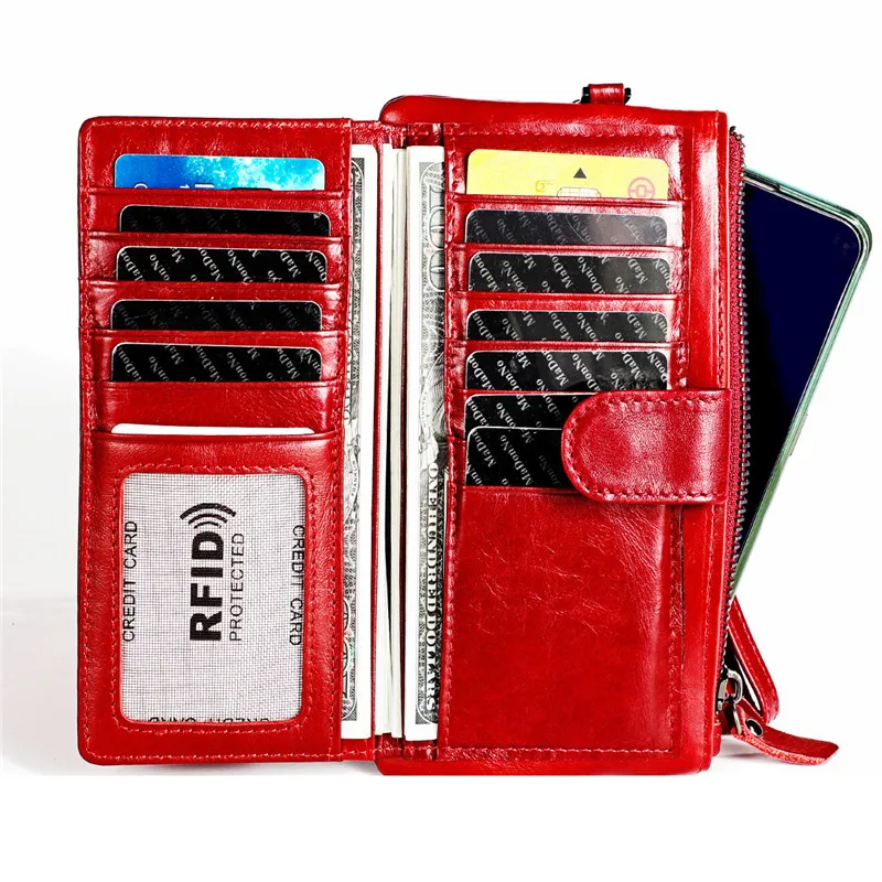 New Long Women Oil Wax Leather Wallet Womens Wallets For Cell Phone Genuine Leather Purse Female Coin Purse Carteira Feminina
New Long Women Oil Wax Leather Wallet Womens Wallets For Cell Phone Genuine Leather Purse Female Coin Purse Carteira Feminina