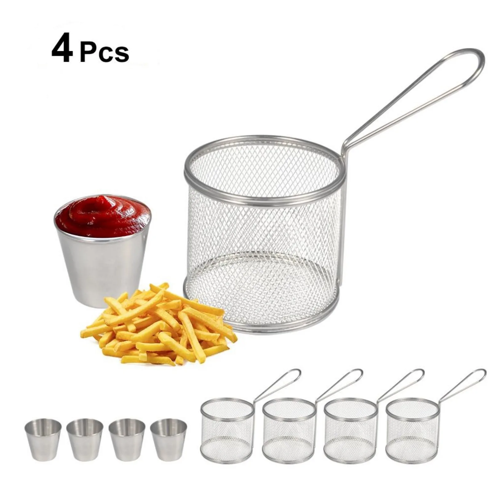 Фритюрница в сетку, из нержавеющей стали 
Фритюрница в сетку, из нержавеющей стали