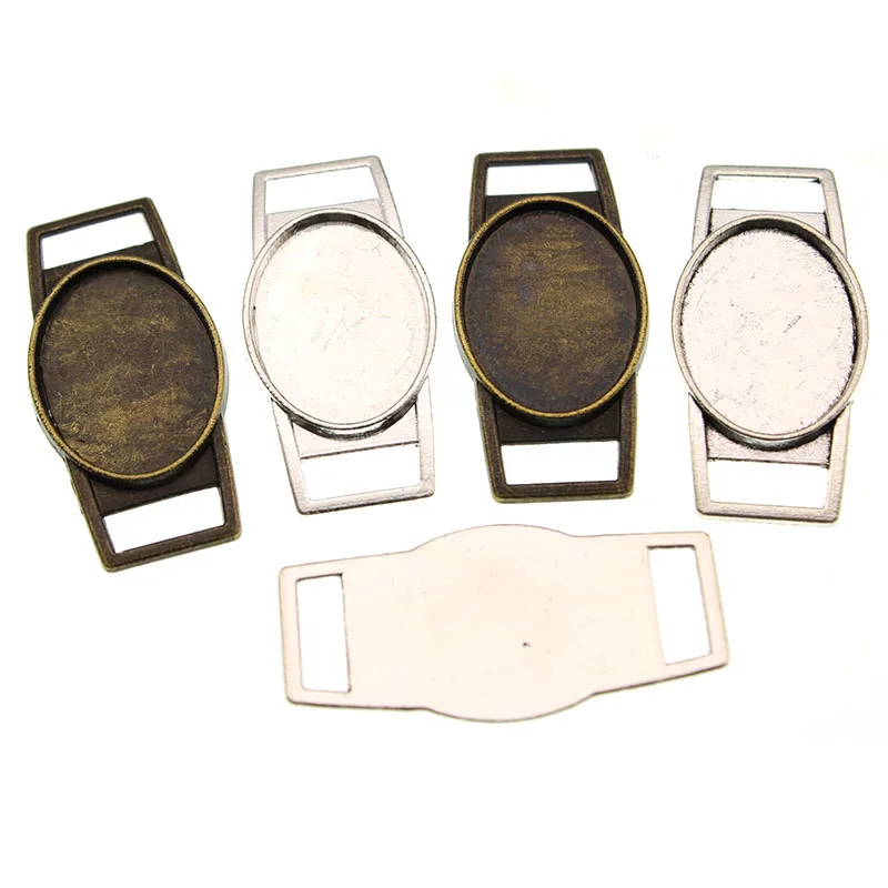 10pcs DIY Jewelry Findings 18x25mm Oval Blank Bracelet Connector Settings Cabochon Base Charms Pendant for Bracelet Making
10pcs DIY Jewelry Findings 18x25mm Oval Blank Bracelet Connector Settings Cabochon Base Charms Pendant for Bracelet Making