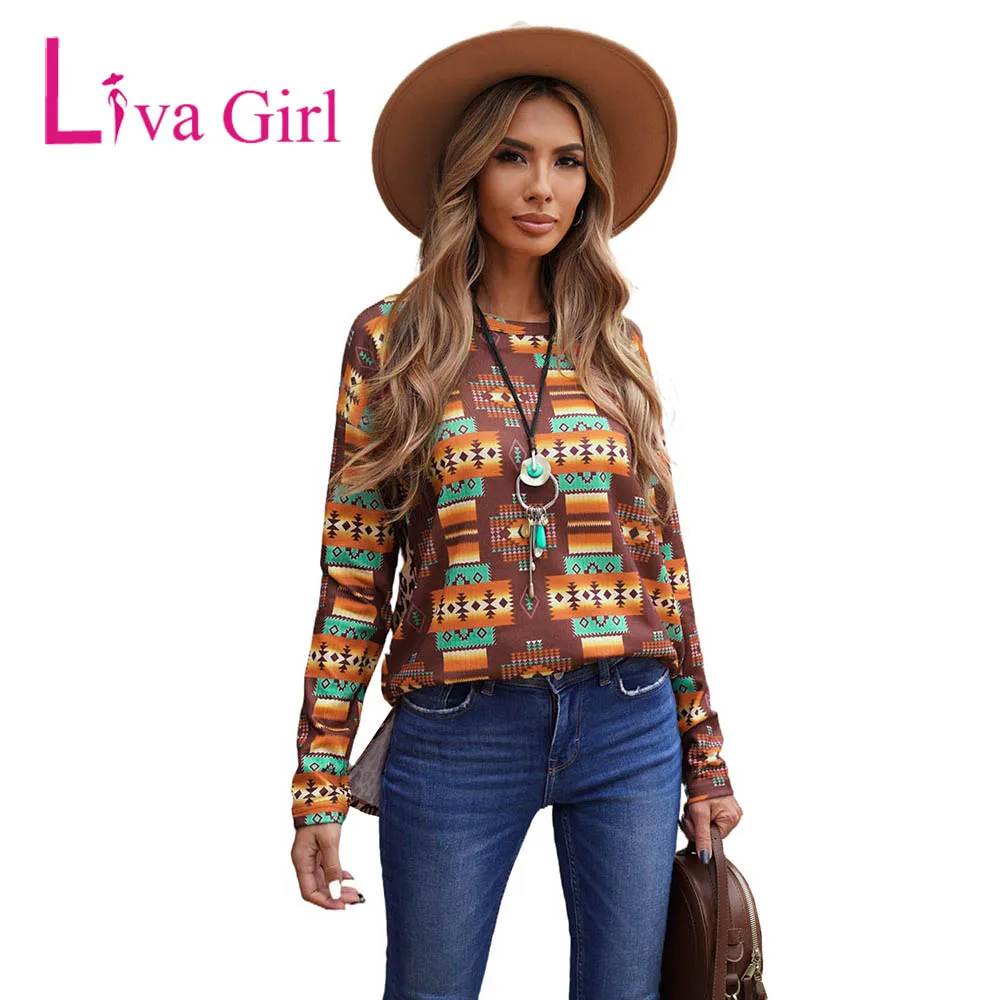 LIVA GIRL Multicolor Aztec Leopard Women's Patchwork Side Split Pullovers 2021 Female Plus Size Casual Print Long Sleeve Tops
LIVA GIRL Multicolor Aztec Leopard Women's Patchwork Side Split Pullovers 2021 Female Plus Size Casual Print Long Sleeve Tops