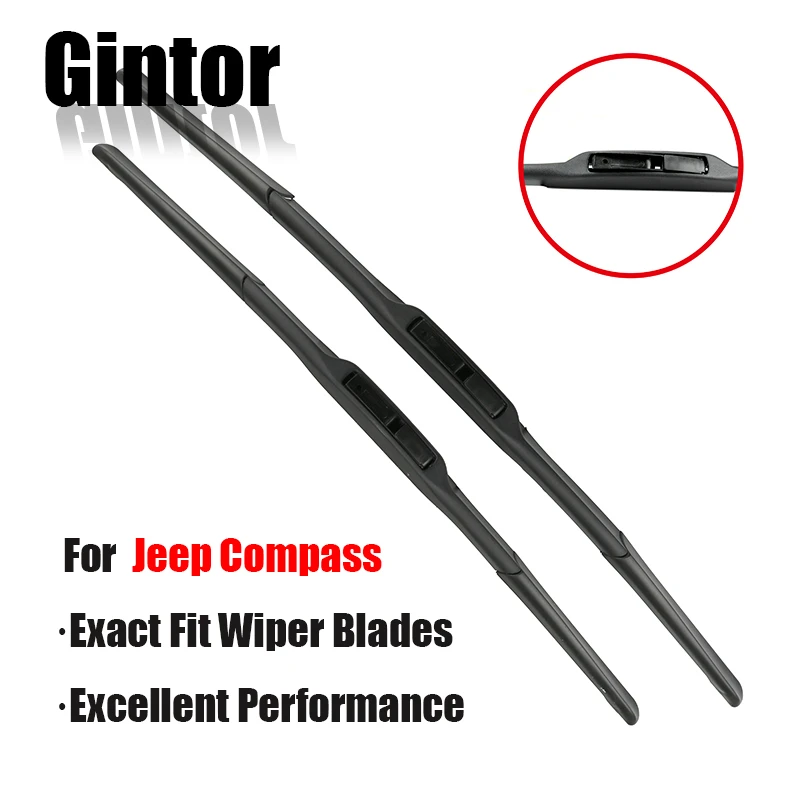 Gintor Wiper Front Wiper Blades Set Kit For Jeep Compass MK49 2006 - 2017 Windshield Windscreen Window 22"20"
Gintor Wiper Front Wiper Blades Set Kit For Jeep Compass MK49 2006 - 2017 Windshield Windscreen Window 22"20"