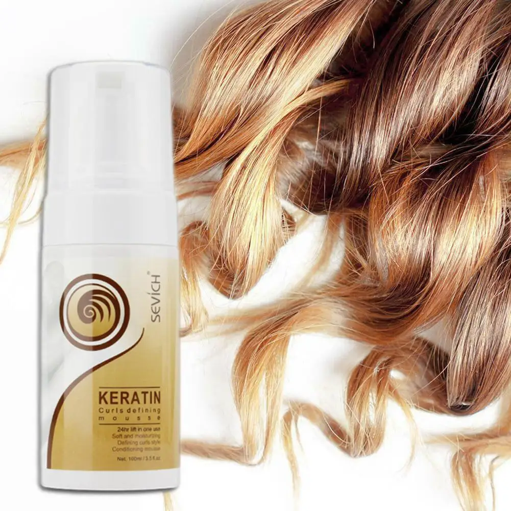 Hot Hair Curling Essence Curl Enhancer Styling Defining Curls Curl Elastin Defining Hair Booster Hair Mist Styling G7Q9
