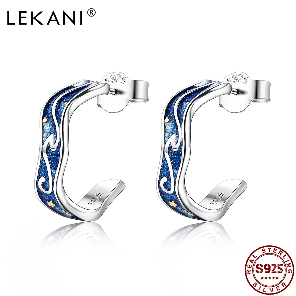 LEKANI S925 Sterling Silver Earrings Water Ripples Earring For Girls Fine Jewelry Gift Christmas Day Best Selling Wholesale
LEKANI S925 Sterling Silver Earrings Water Ripples Earring For Girls Fine Jewelry Gift Christmas Day Best Selling Wholesale