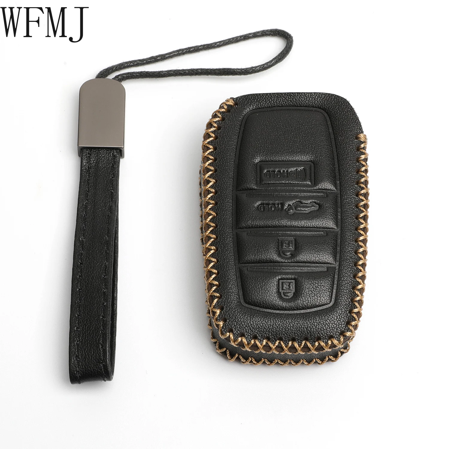 WFMJ Black Leather for 2021-up Toyota Venza 4 Buttons Smart Remote Key Fob Case Cover Chain
WFMJ Black Leather for 2021-up Toyota Venza 4 Buttons Smart Remote Key Fob Case Cover Chain