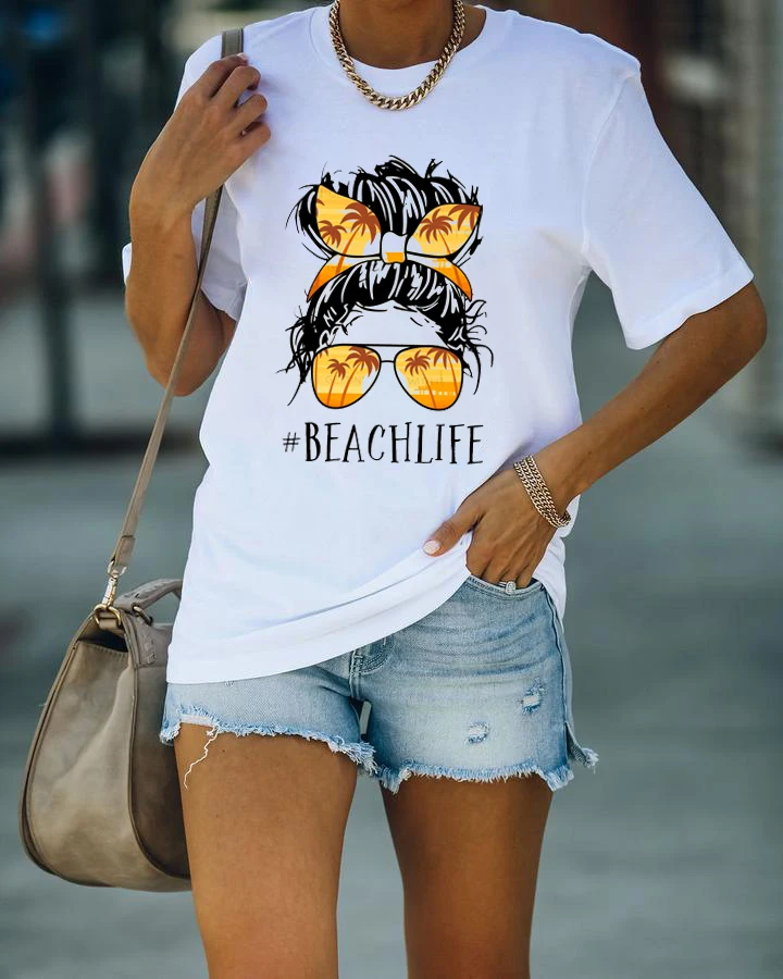 Holiday Beach Life Lakelife T Shirt Momlife Tee Sunset Tops At The Lake on The Beach T Shirt for Women
Holiday Beach Life Lakelife T Shirt Momlife Tee Sunset Tops At The Lake on The Beach T Shirt for Women