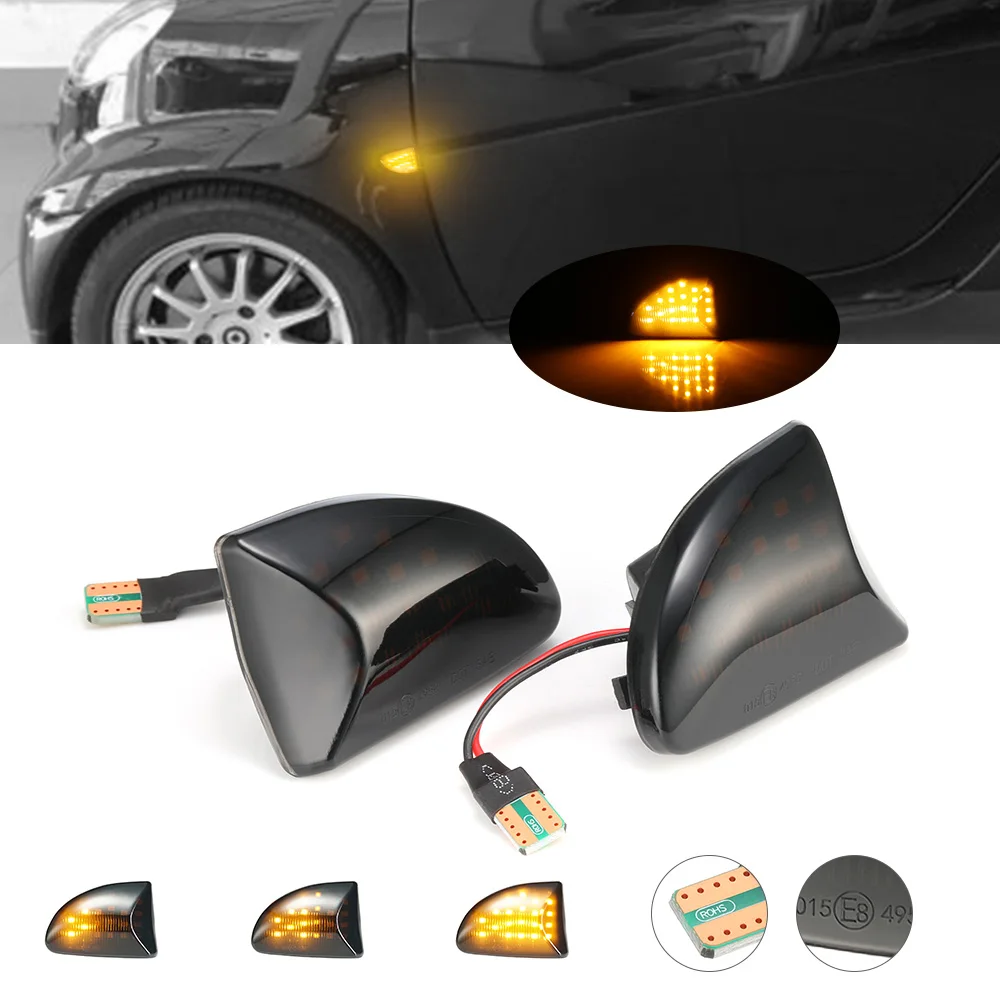 2pcs Dynamic turn signal side light Normal light side light turn signal marking light for Mercedes - Mercedes Smart W451 FORTWO
2pcs Dynamic turn signal side light Normal light side light turn signal marking light for Mercedes - Mercedes Smart W451 FORTWO