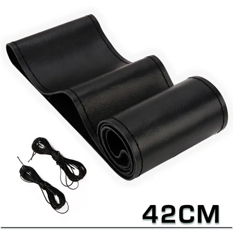 Универсальный автомобильный плетеный чехол на руль, очень большой 40, 42, 45, 47, 50 см, искусственная кожа, мягкие нескользящие автомобильные аксессуары для интерьера
Универсальный автомобильный плетеный чехол на руль, очень большой 40, 42, 45, 47, 50 см, искусственная кожа, мягкие нескользящие автомобильные аксессуары для интерьера