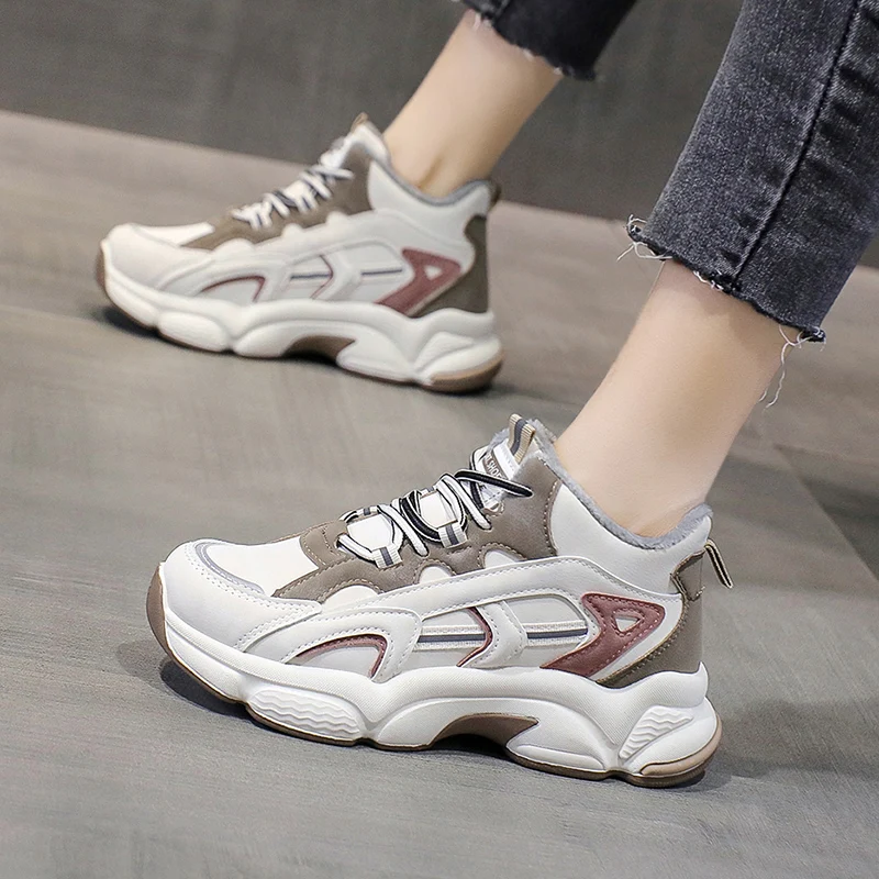 Winter New 2021 Warm Daddy Shoes Women Plus Velvet All-match Thick-soled Sports Shoes Niche Trend Casual Shoes Running Deodorant
Winter New 2021 Warm Daddy Shoes Women Plus Velvet All-match Thick-soled Sports Shoes Niche Trend Casual Shoes Running Deodorant