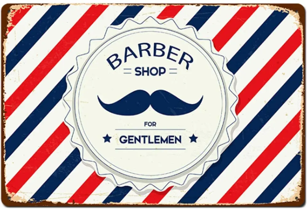 Colorful Retro Design Tin Metal Signs Wall Art | Thick Tinplate Print Poster Wall Decoration for Barber Shop
Colorful Retro Design Tin Metal Signs Wall Art | Thick Tinplate Print Poster Wall Decoration for Barber Shop