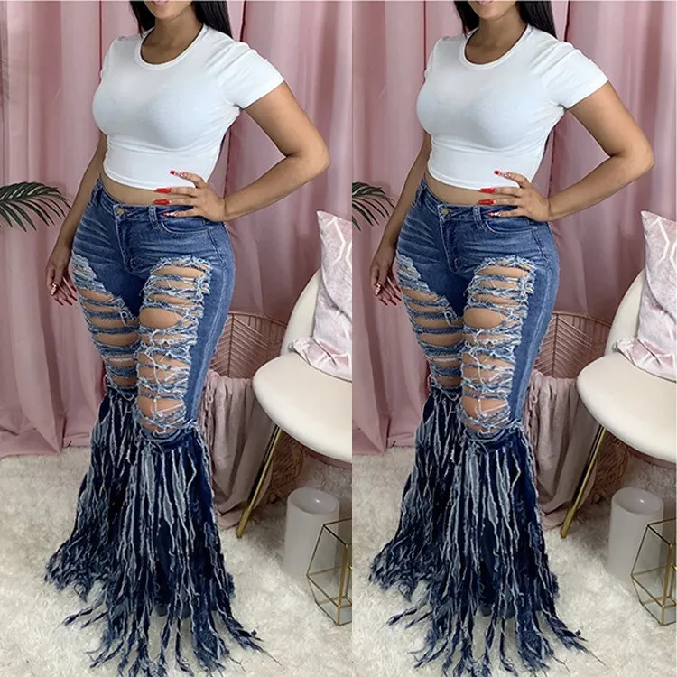 Tasse-grinding hair-breaking hole high waist loose denim trousers women's jeans casual flared pants women sexy plus size
Tasse-grinding hair-breaking hole high waist loose denim trousers women's jeans casual flared pants women sexy plus size