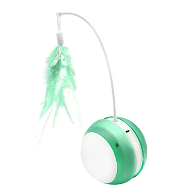 ED Light Sound Smart Ball Cat Toy Feather USB Charging Sounding Smart Toy Ball Auto-rotating Smart Pet Toy
ED Light Sound Smart Ball Cat Toy Feather USB Charging Sounding Smart Toy Ball Auto-rotating Smart Pet Toy