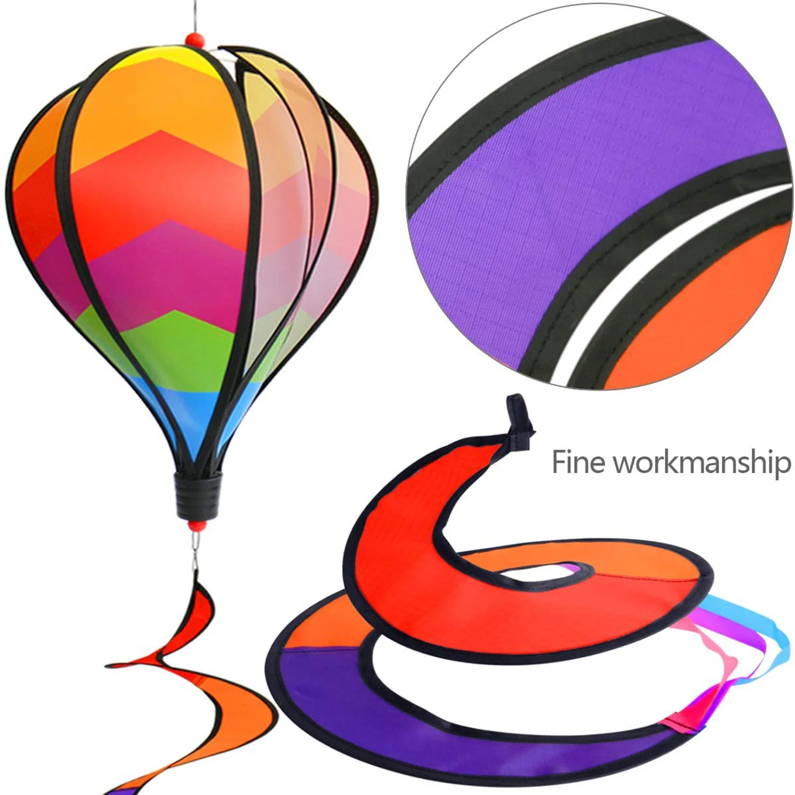 Цветной Радужный/геометрический воздушный шар ветрозащитный Спиннер садовый
