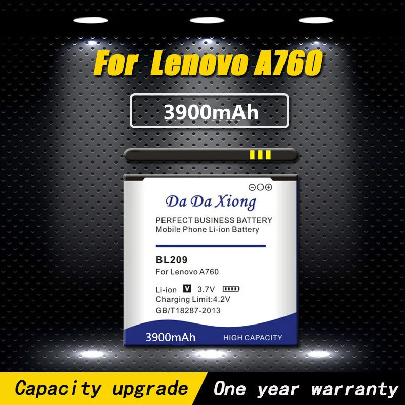 High Quality 3900mAh BL209 Battery For Lenovo A706 A760 A630E A820E A516 A378T A398T A788T Phone
High Quality 3900mAh BL209 Battery For Lenovo A706 A760 A630E A820E A516 A378T A398T A788T Phone