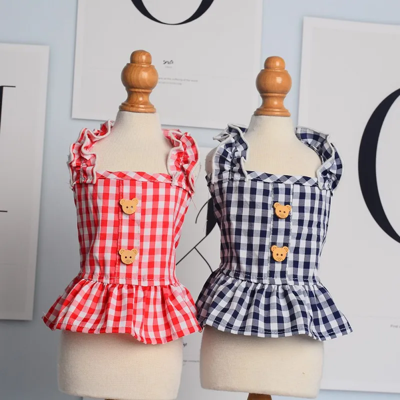 Pet Plaid Dress With Hat Dog Clothes For Small Dogs Teddy Chihuahua Cat Clothes Tutu Skirt Puppy Cat Costume Spring Summer
Pet Plaid Dress With Hat Dog Clothes For Small Dogs Teddy Chihuahua Cat Clothes Tutu Skirt Puppy Cat Costume Spring Summer