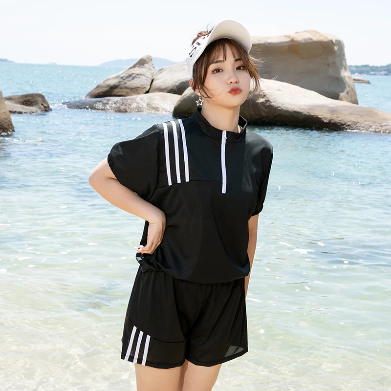 Women Plus Size Swimsuit Sport Swimwear Holiday Surfing Suits High Quality Bathsuit Female 3Set Beachwear Boyshort Covers 
Women Plus Size Swimsuit Sport Swimwear Holiday Surfing Suits High Quality Bathsuit Female 3Set Beachwear Boyshort Covers